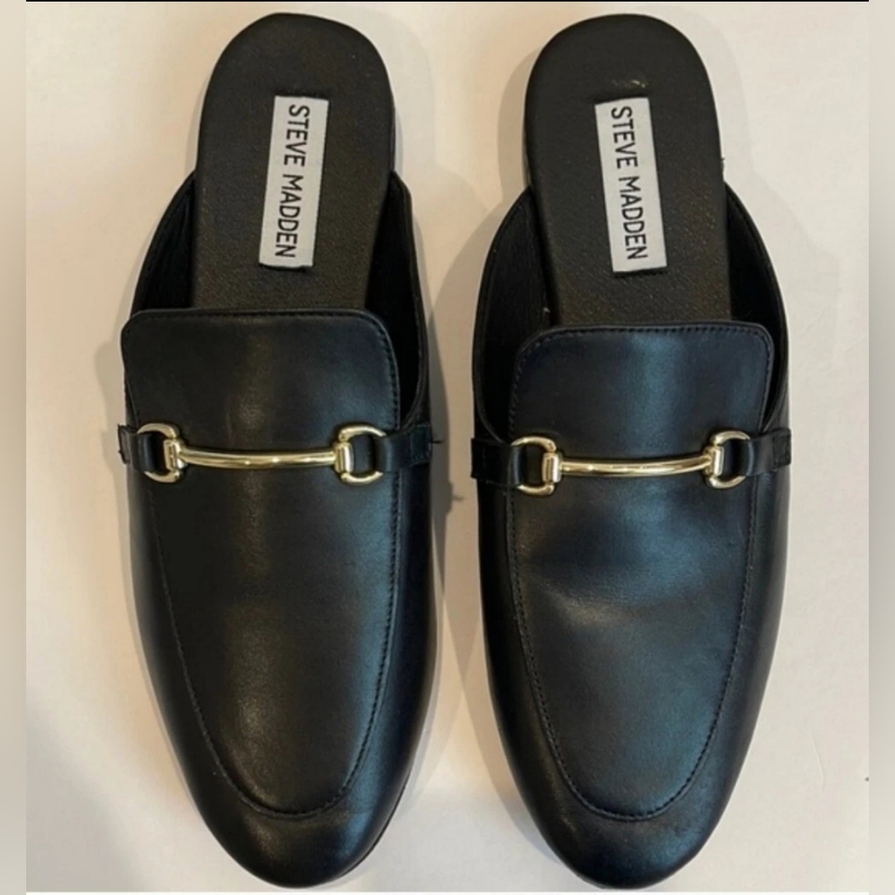 STEVE MADDEN GALILEA LEATHER WOMEN'S COLOR BLACK